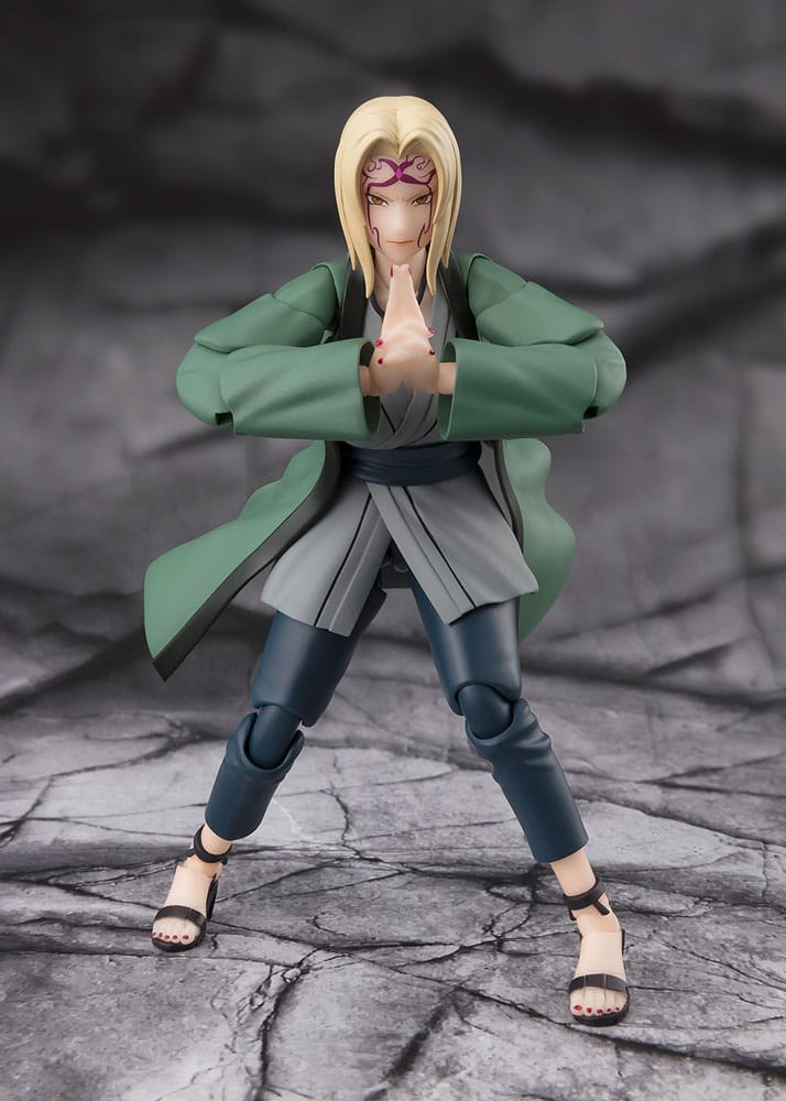 Naruto SHFiguarts Action Figure Tsunade Il leggendario Ninja Medico 14 cm