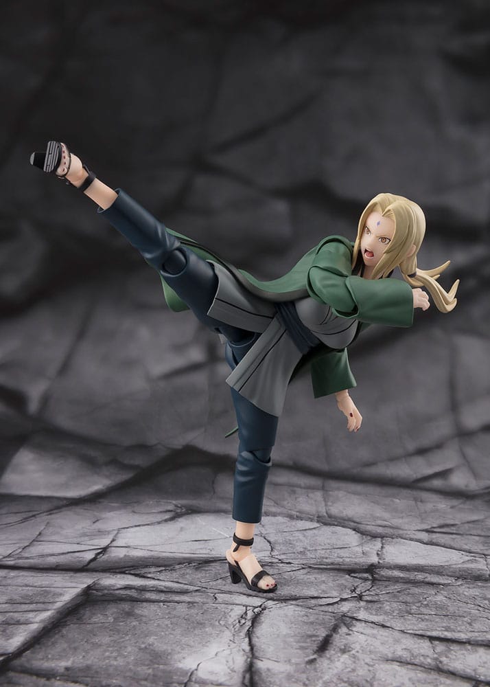 Naruto SHFiguarts Action Figure Tsunade Il leggendario Ninja Medico 14 cm