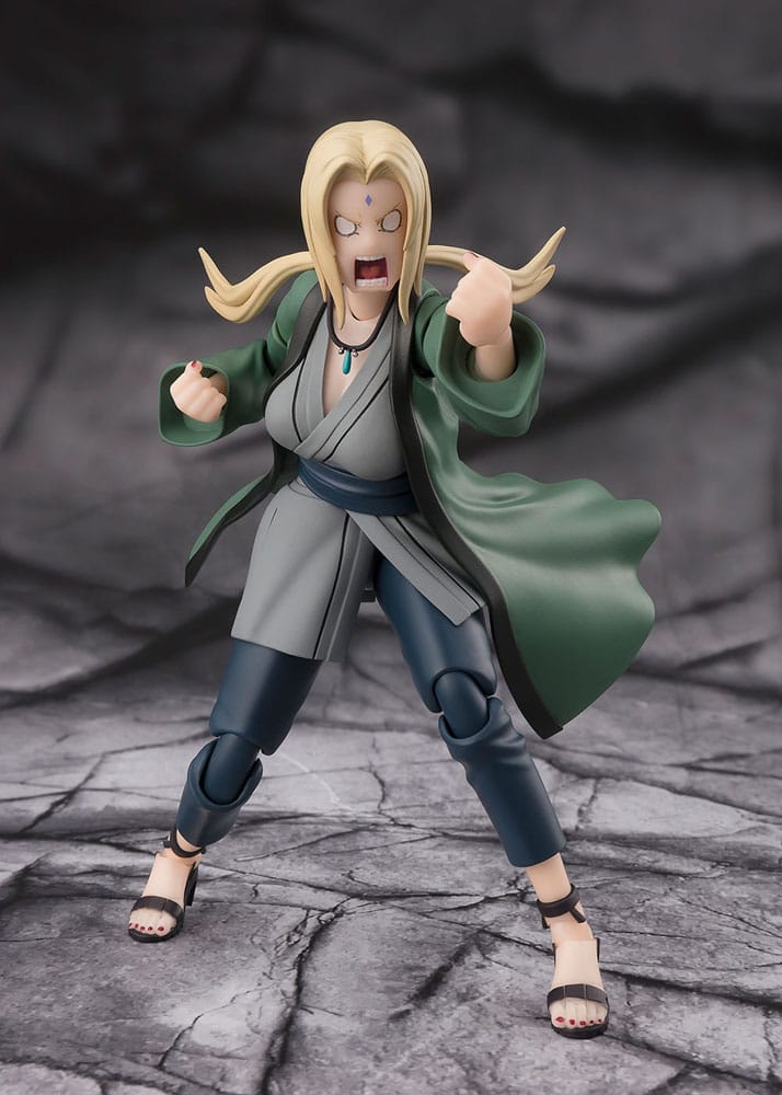 Naruto SHFiguarts Action Figure Tsunade Il leggendario Ninja Medico 14 cm