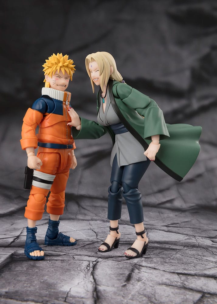 Naruto SHFiguarts Action Figure Tsunade Il leggendario Ninja Medico 14 cm