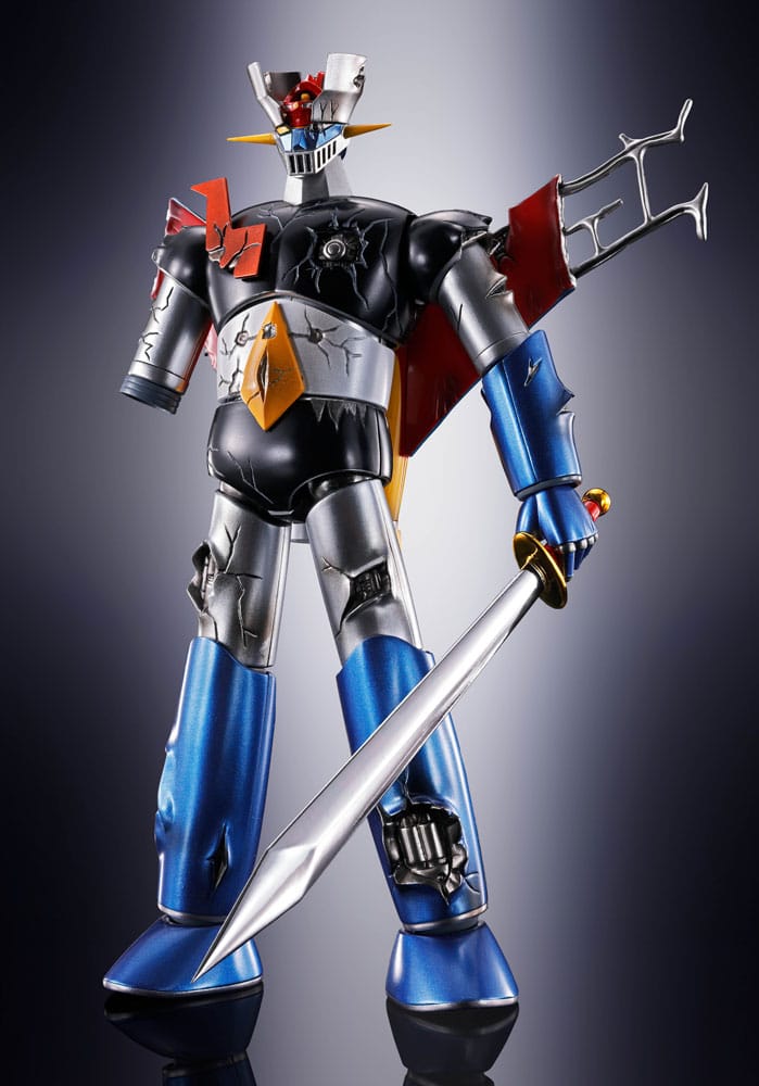 Great Mazinger Soul of Chogokin Diecast Action Figure GX-105D Great Mazinger Z Kakumei Shinka Damage Ver. 17 centimetri