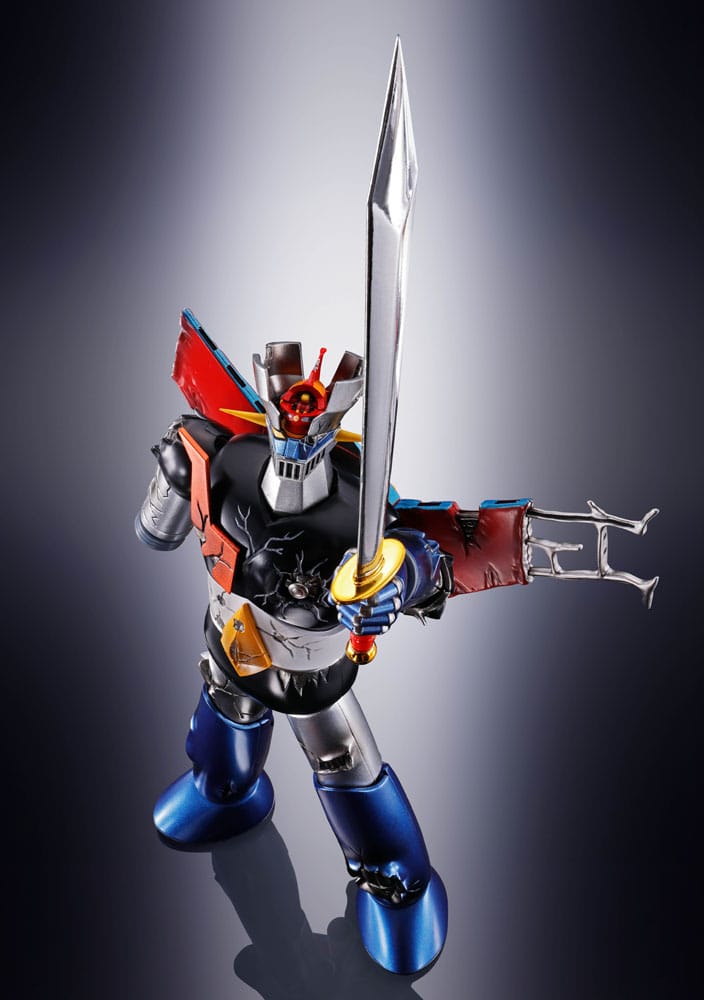 Great Mazinger Soul of Chogokin Diecast Action Figure GX-105D Great Mazinger Z Kakumei Shinka Damage Ver. 17 centimetri