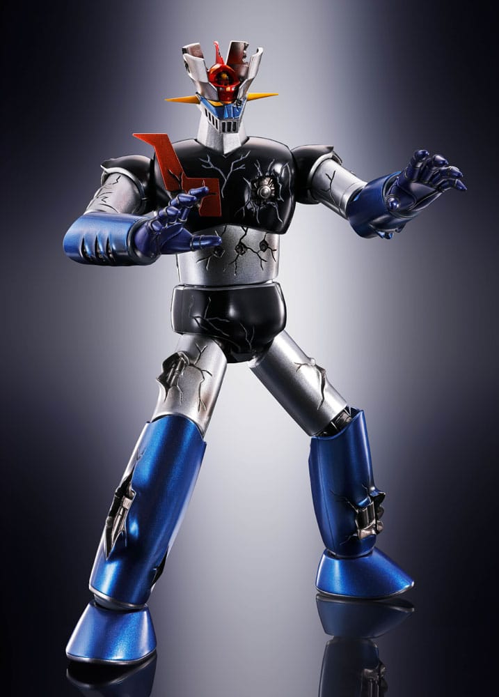 Great Mazinger Soul of Chogokin Diecast Action Figure GX-105D Great Mazinger Z Kakumei Shinka Damage Ver. 17 centimetri
