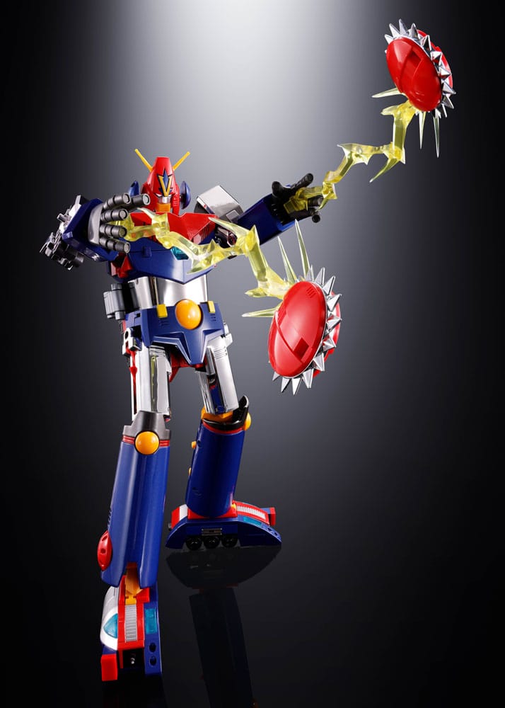 Super Macchina Elettromagnetica Voltes V Soul of Chogokin Diecast Action Figure GX50-SP Com-Battler V Chogokin 50th Anniversary Ver. 25 centimetri