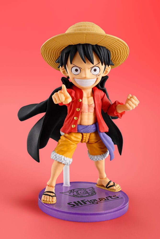 One Piece World Collectable Figures x SH Figuarts Action Figure Monkey D. Luffy 8 cm