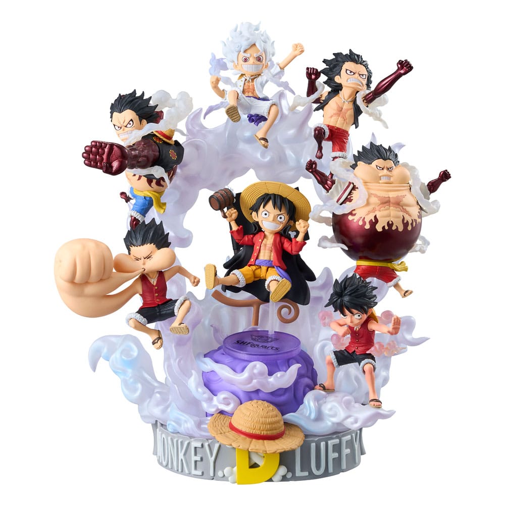 One Piece World Collectable Figures x SH Figuarts Action Figure Monkey D. Luffy 8 cm