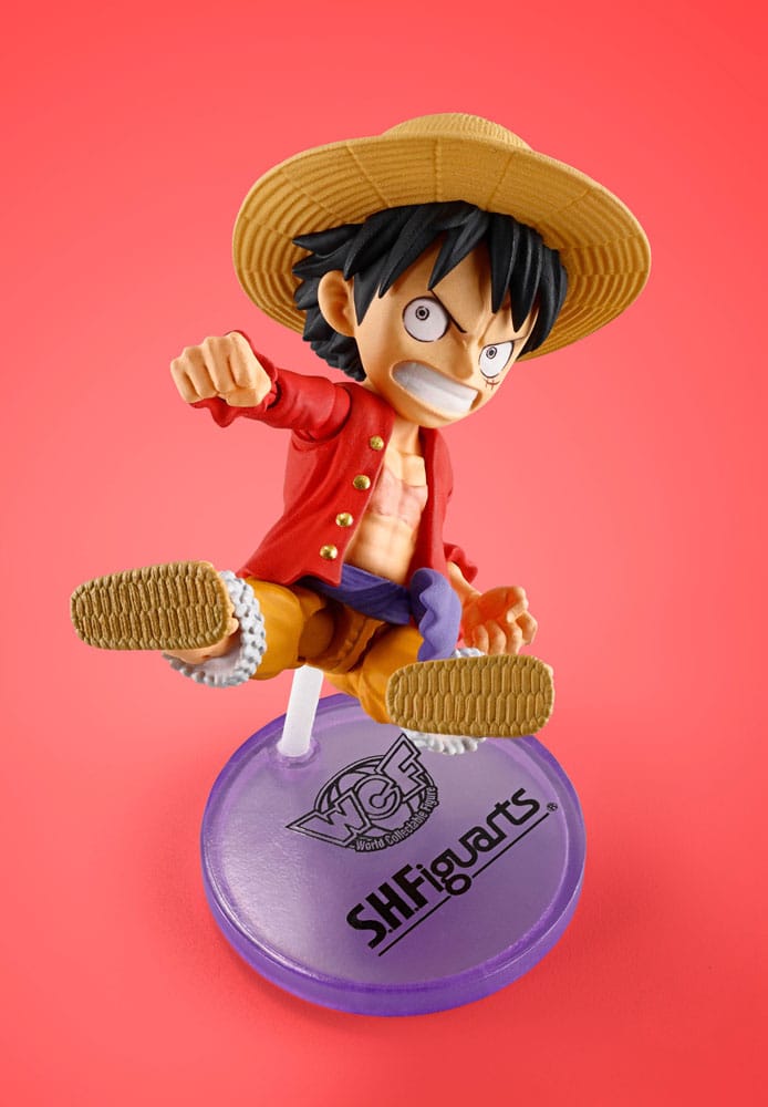 One Piece World Collectable Figures x SH Figuarts Action Figure Monkey D. Luffy 8 cm