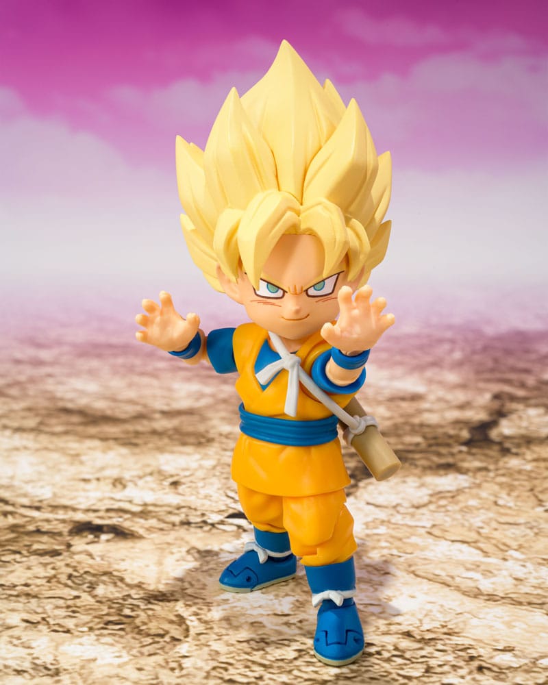 Dragon Ball SHFiguarts Action Figure Super Saiyan Son Goku (mini) Daima 8 cm