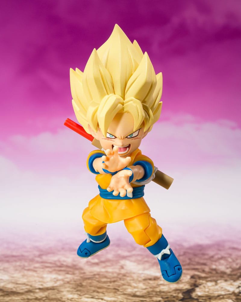 Dragon Ball SHFiguarts Action Figure Super Saiyan Son Goku (mini) Daima 8 cm