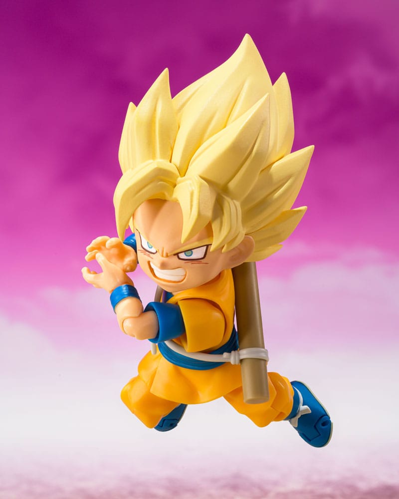 Dragon Ball SHFiguarts Action Figure Super Saiyan Son Goku (mini) Daima 8 cm