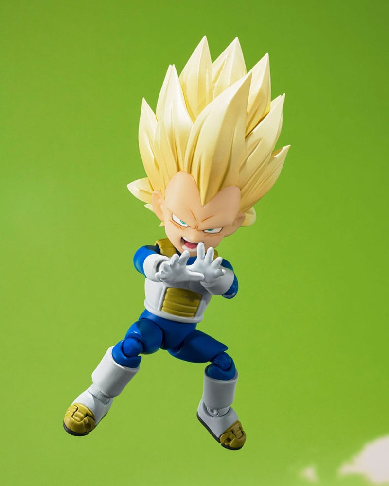 Dragon Ball SHFiguarts Action Figure Super Saiyan Livello 3 Vegeta (mini) Daima 8 cm