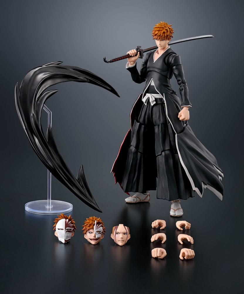 Bleach SH Figuarts Action Figure Ichigo Kurosaki Getsugatensho 16 cm