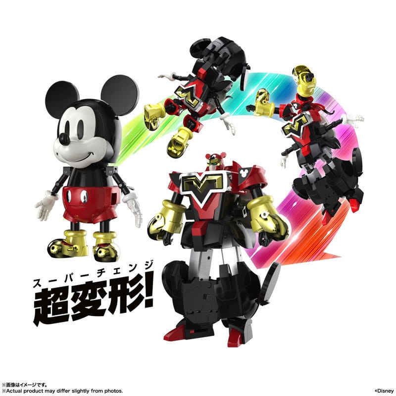 Disney Soul of Chogokin Diecast Action Figure Super Change Topolino di Kunio Okawara 13 cm
