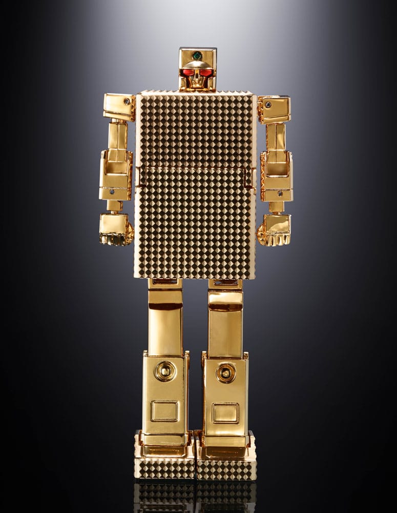 Golden Warrior Gold Lightan Soul of Chogokin Diecast Action Figure GX-32SP Gold Lightan 50th Anniversary Ver. 13 centimetri