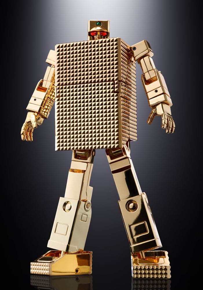 Golden Warrior Gold Lightan Soul of Chogokin Diecast Action Figure GX-32SP Gold Lightan 50th Anniversary Ver. 13 centimetri