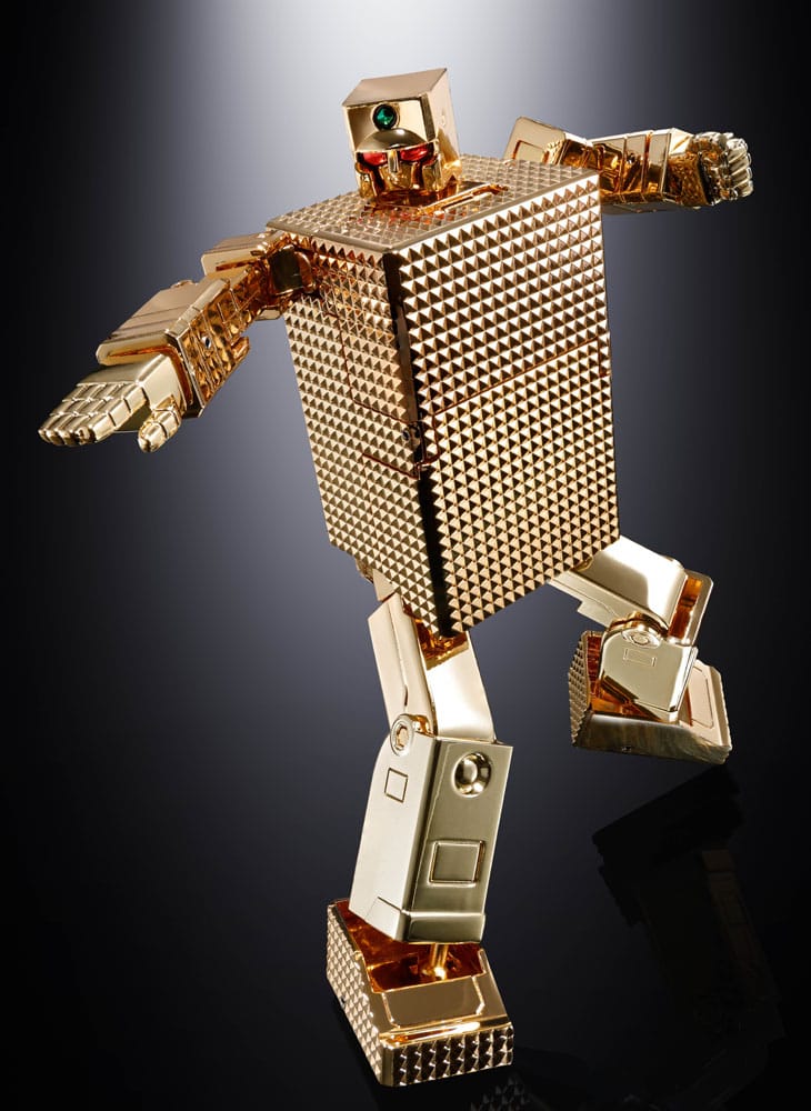 Golden Warrior Gold Lightan Soul of Chogokin Diecast Action Figure GX-32SP Gold Lightan 50th Anniversary Ver. 13 centimetri