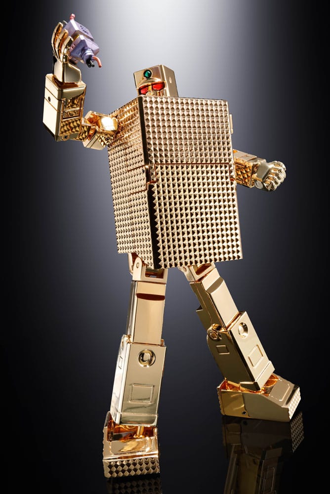 Golden Warrior Gold Lightan Soul of Chogokin Diecast Action Figure GX-32SP Gold Lightan 50th Anniversary Ver. 13 centimetri