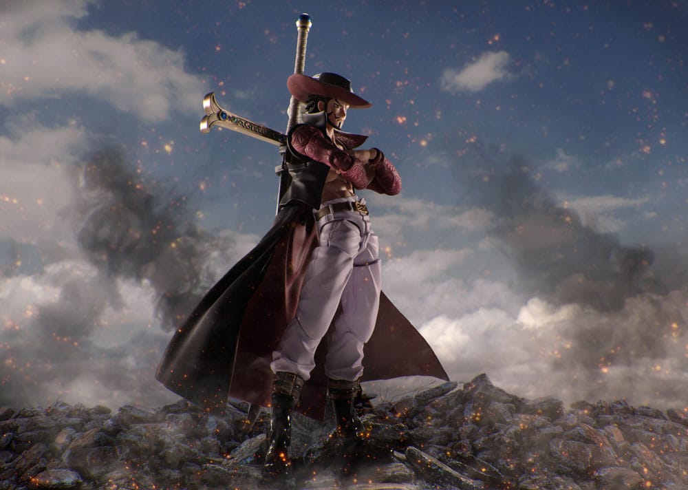 One Piece SHFiguarts Action Figure Dracule Mihawk Hawkeye 17 cm