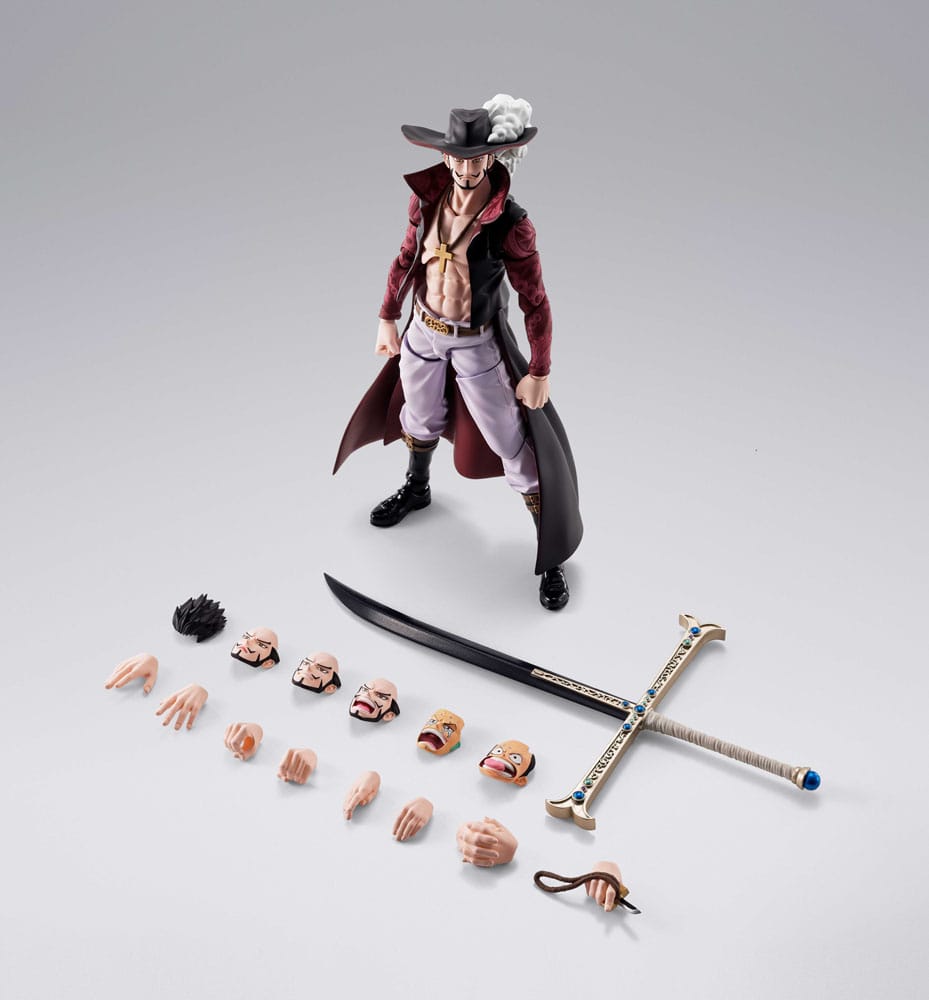 One Piece SHFiguarts Action Figure Dracule Mihawk Hawkeye 17 cm