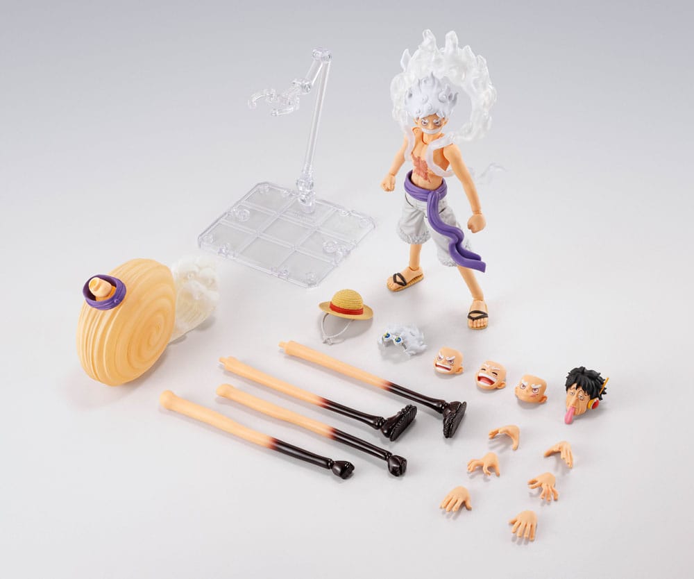 One Piece SHFiguarts Action Figure Monkey D. Luffy Gear 5 -Future Island Egghead- 6 inches