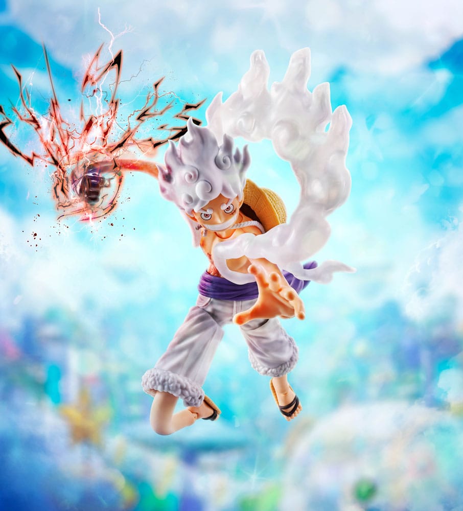 One Piece SHFiguarts Action Figure Monkey D. Luffy Gear 5 -Future Island Egghead- 6 inches