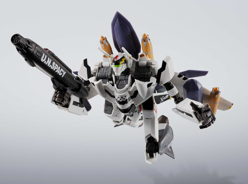 Macross 7 Hi-Metal R Action Figure VF-0S Phoenix (Roy Focker Use) & QF-2200D-B Ghost Set 14 cm