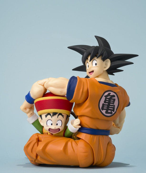 Dragon Ball SHFiguarts Action Figure Son Goku &amp; Son Gohan Kid &amp; Kintoun 14 cm &amp; 6 cm