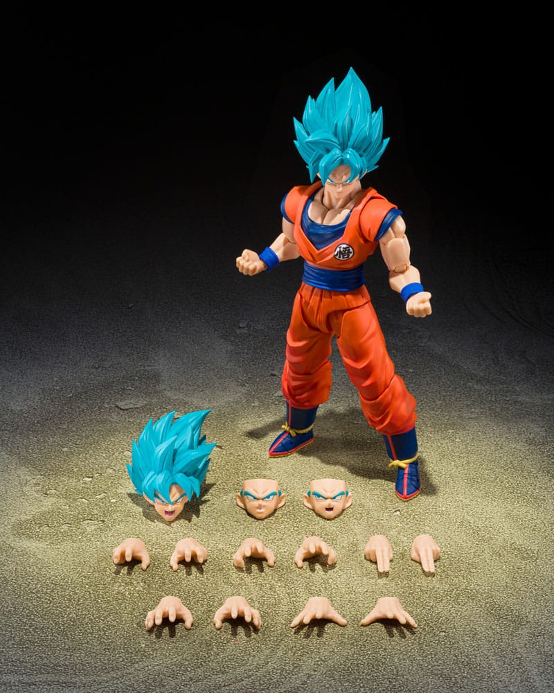 Dragon Ball Super S.H.Figuarts Action Figure Super Saiyan God Super Son Guko (Blue power transcending Limits) 15 cm