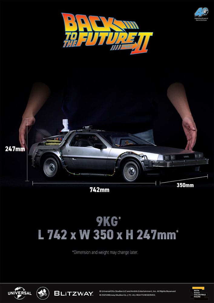 Back to the Future II Premium UMS vehicle 1/6 Time Machine 74 cm