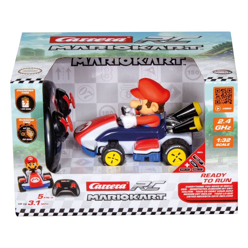 Super Mario Kart RC Remote Control Race Kart 1/32 2.4GHz Mario