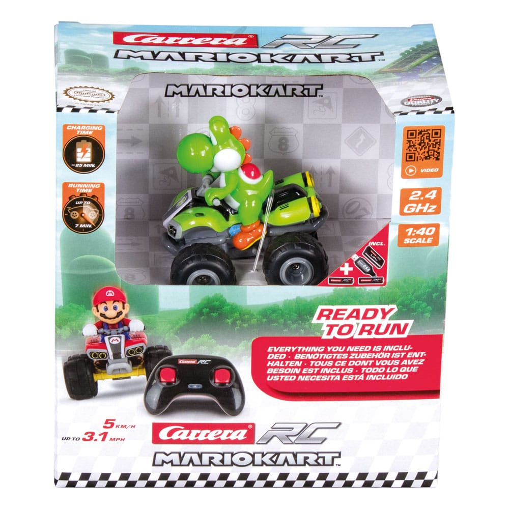 Super Mario Kart RC remote-controlled Quad 1/40 2.4GHz Yoshi