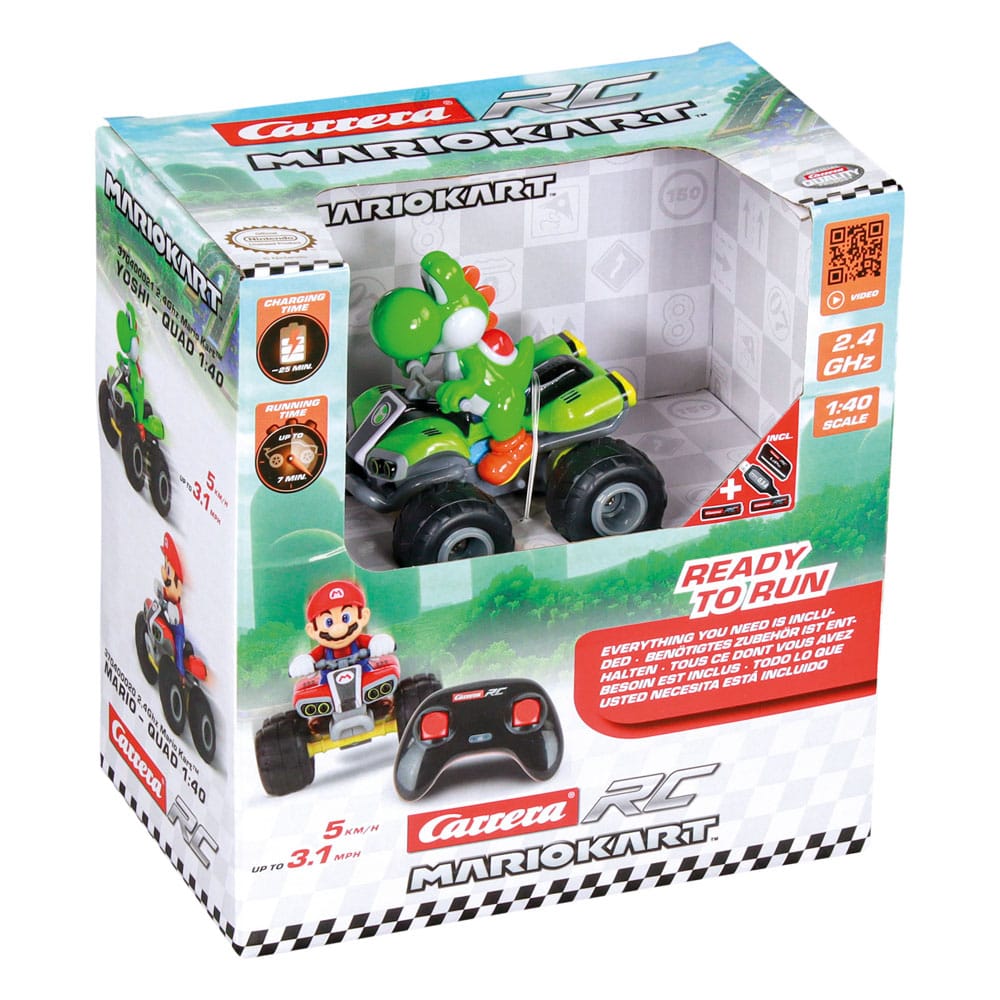 Super Mario Kart RC remote-controlled Quad 1/40 2.4GHz Yoshi