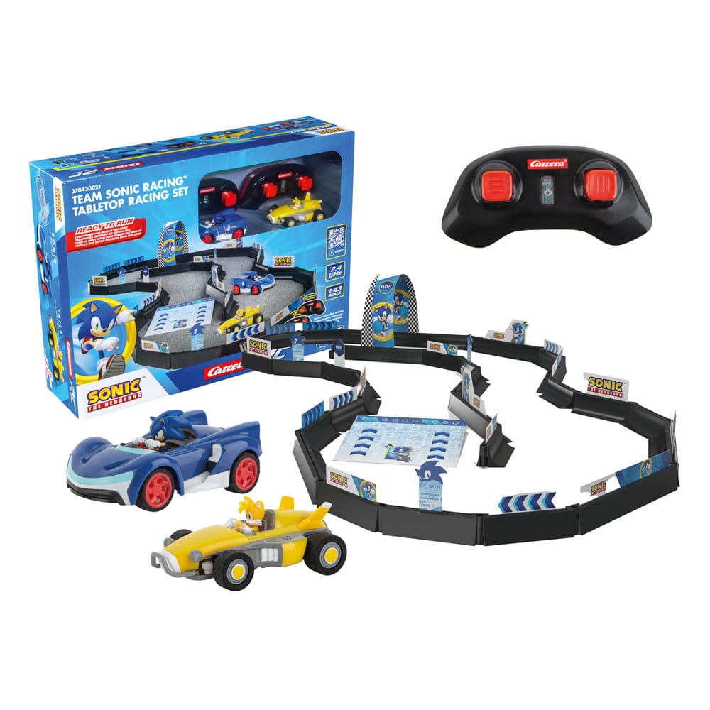Sonic the Hedgehog RC remote-controlled Car 1/43 2.4GHz Tabletop Racing Set