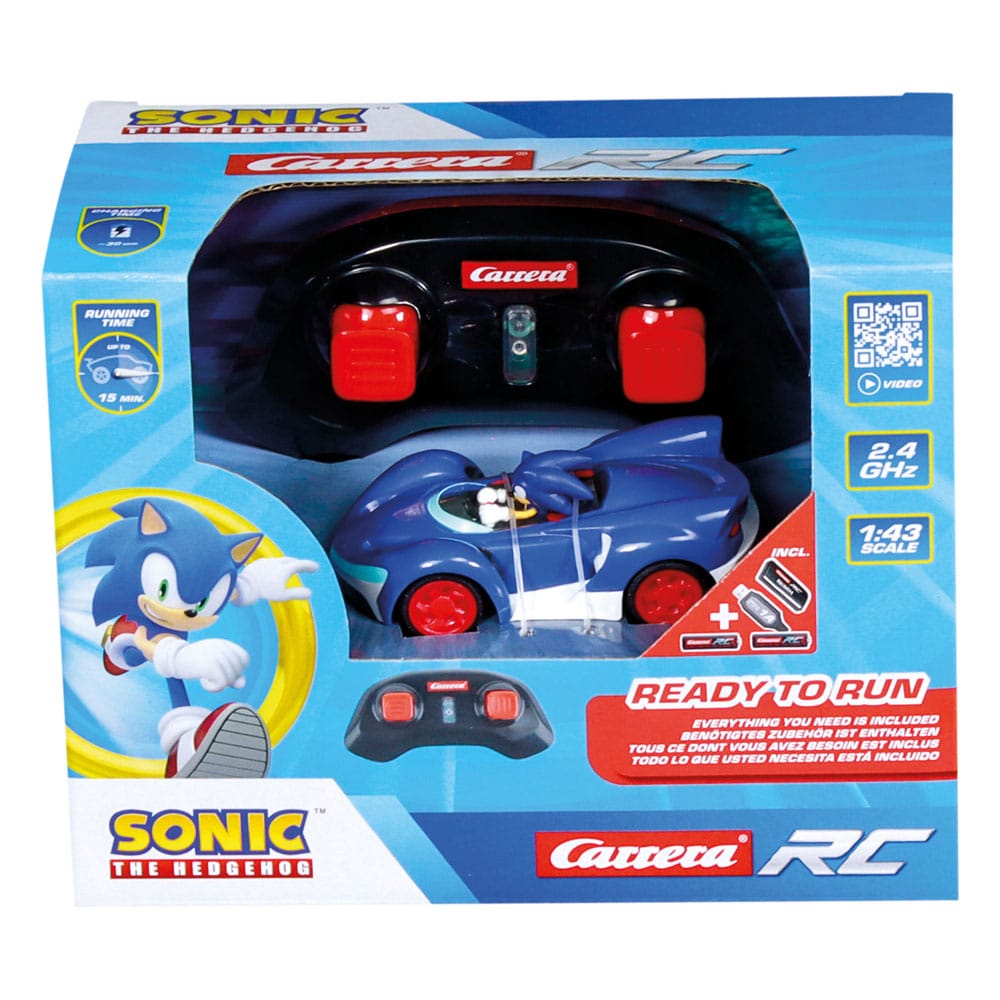 Sonic the Hedgehog RC remote-controlled Car 1/43 2.4GHz Mini Sonic