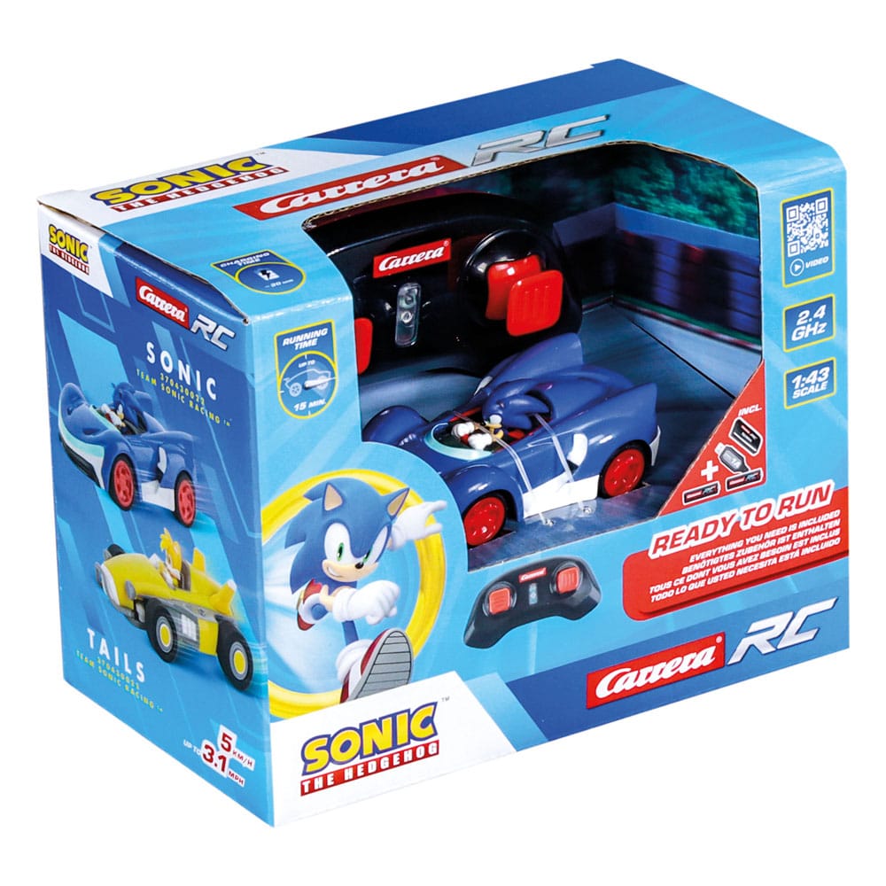Sonic the Hedgehog RC remote-controlled Car 1/43 2.4GHz Mini Sonic