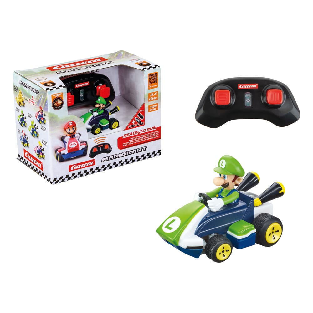 Super Mario Kart RC 1/50 2.4GHz Mini Luigi Remote Control Car