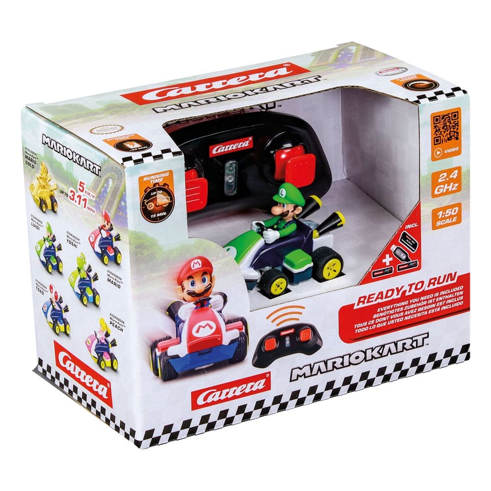 Super Mario Kart RC 1/50 2.4GHz Mini Luigi Remote Control Car