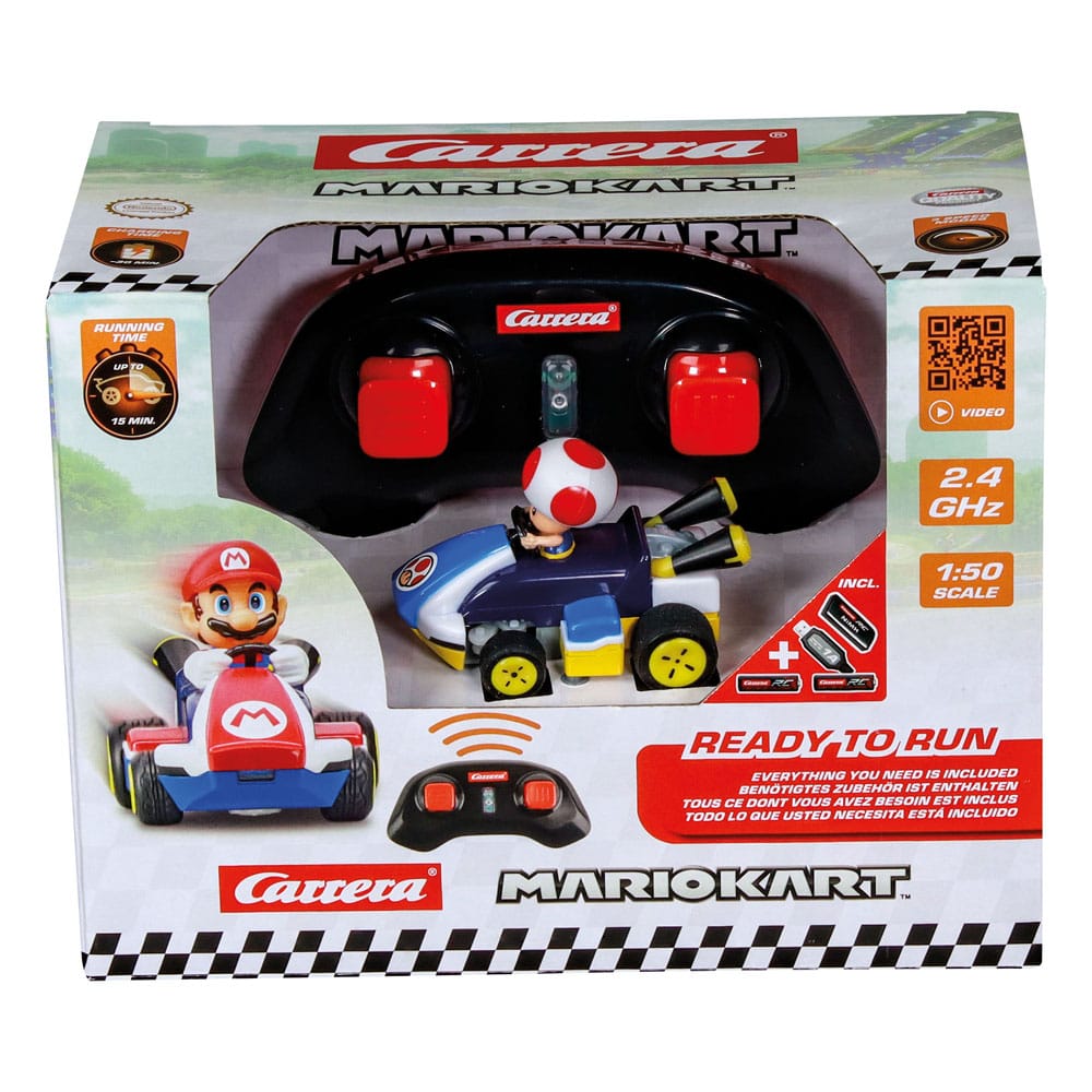 Super Mario Kart RC remote-controlled Car 1/50 2.4GHz Mini Toad