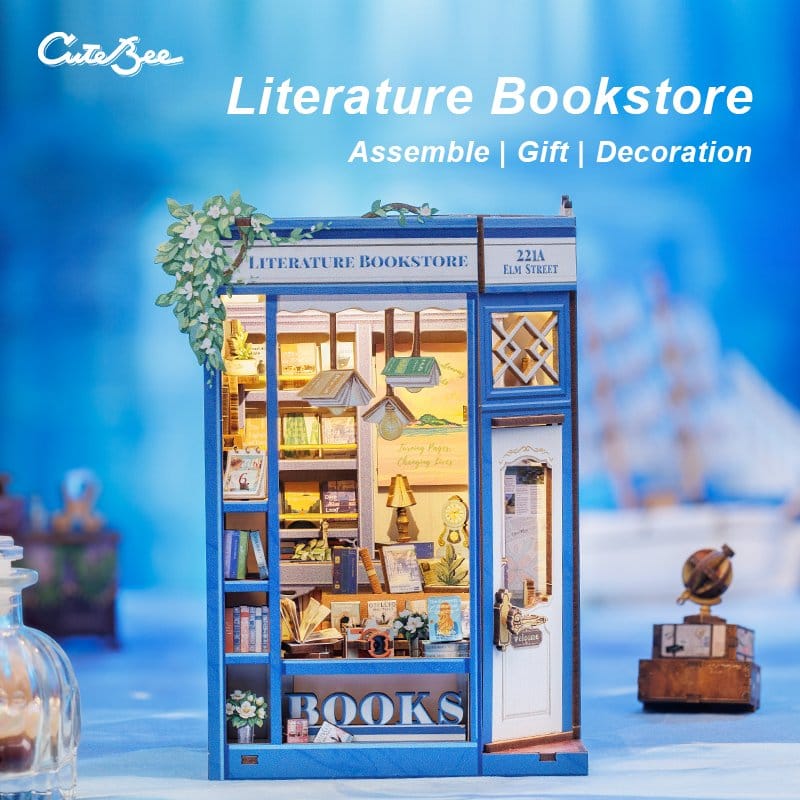 Book Nook Literature Bookstore 17 x 12 cm