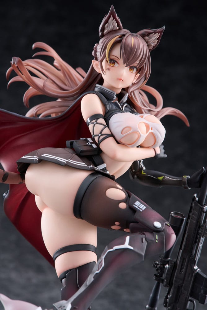 Personaggio originale in PVC 1/7 Ijuu Senki Serie: Sniper Karihime Distribuzione limitata 27 cm
