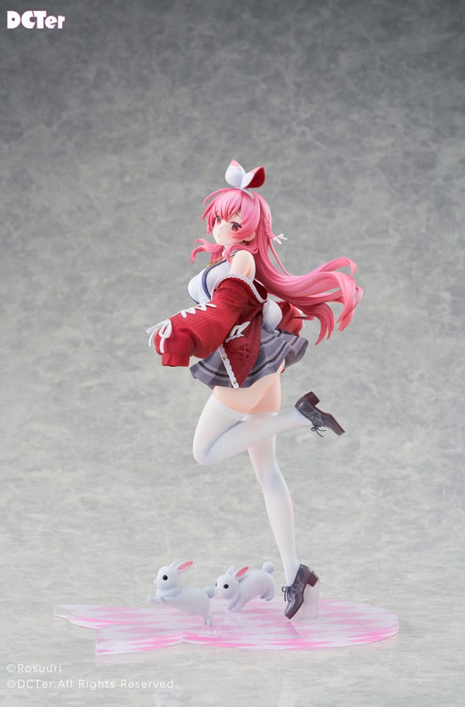 Rosuuri Original Character PVC Statue 1/7 White Rabbit Rosu Casual Clothes Ver. 25 cm