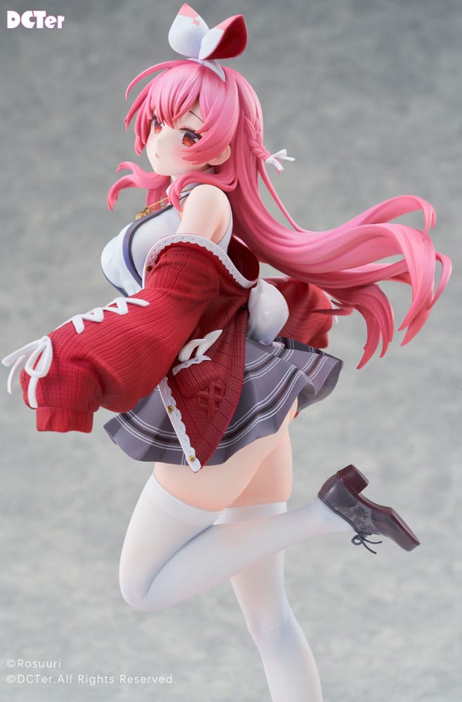 Rosuuri Original Character PVC Statue 1/7 White Rabbit Rosu Casual Clothes Ver. 25 cm