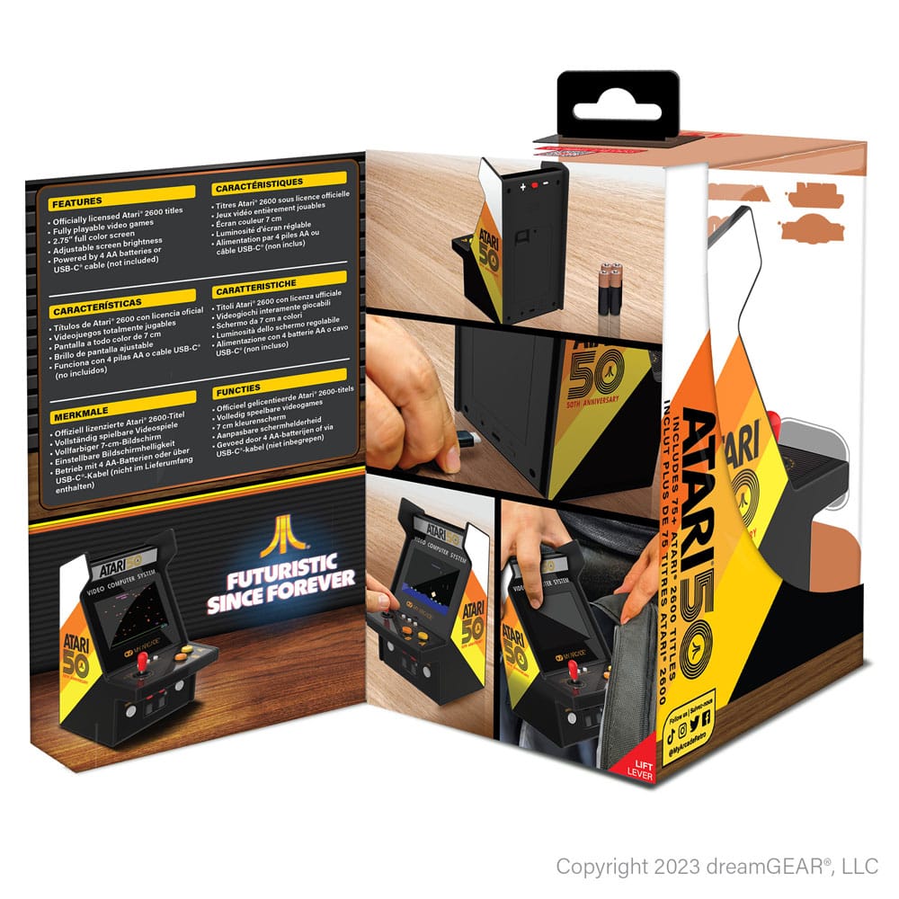 Atari Portable Retro Arcade Micro Player Pro