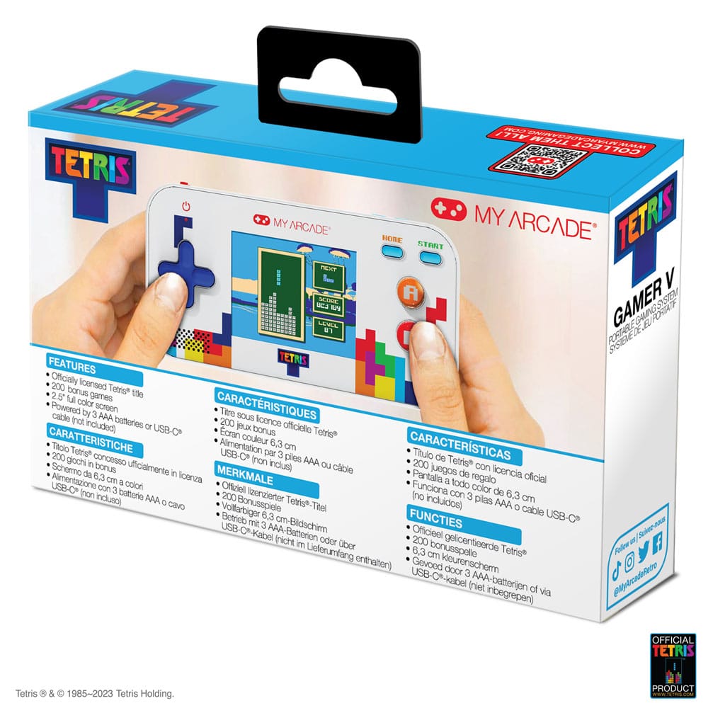 Tetris Portable Video Gaming System Gamer V