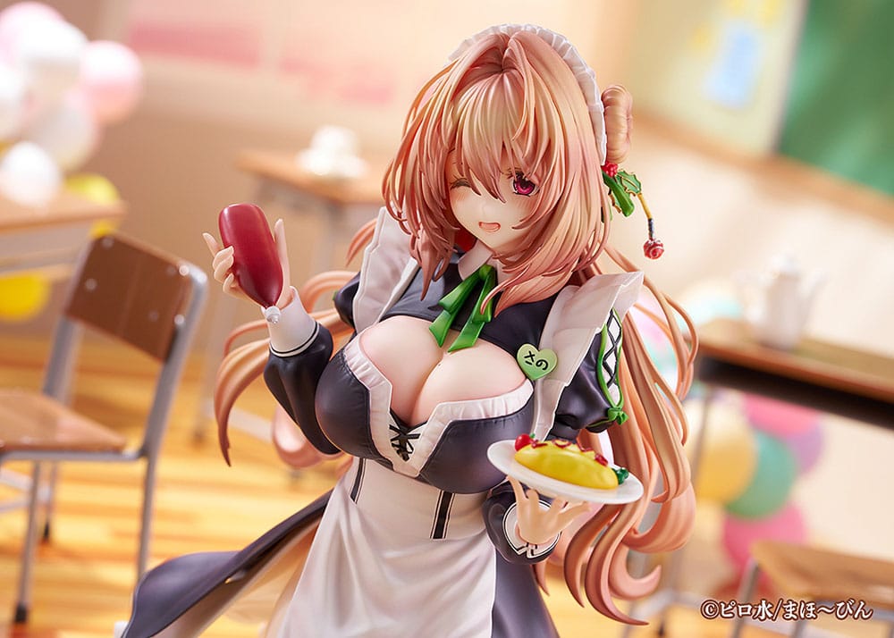 Hanikami Kanojo PVC Statue 1/6 Maid Maison Hanikami Kanojo Sano Hiiragi 20 cm
