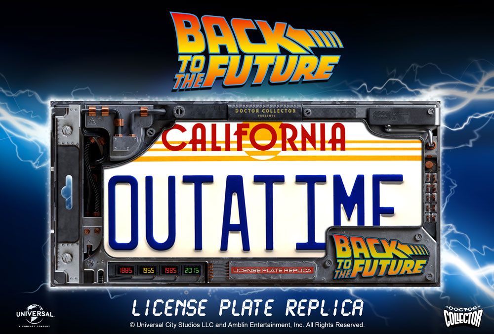 Replica 1/1 della targa DeLorean 