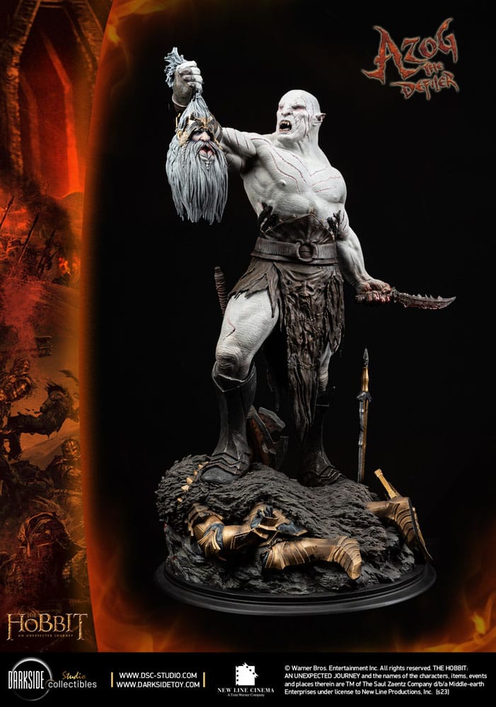 The Hobbit QS Series Statue 1/4 Azog The Defiler John Howe Signature Edition 68 cm