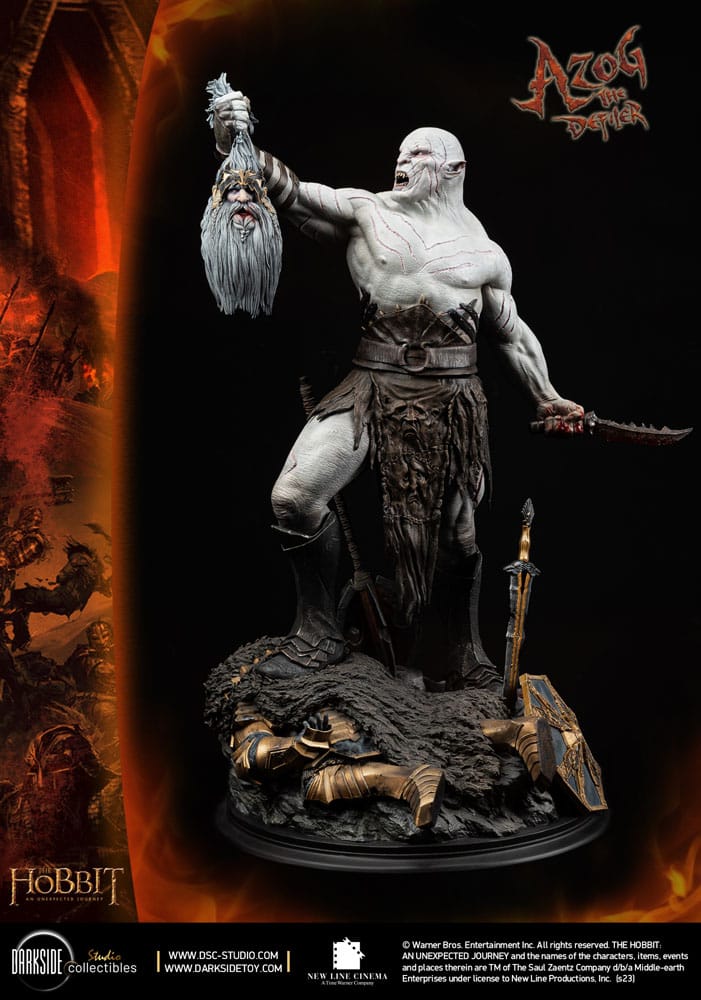 The Hobbit QS Series Statue 1/4 Azog The Defiler John Howe Signature Edition 68 cm
