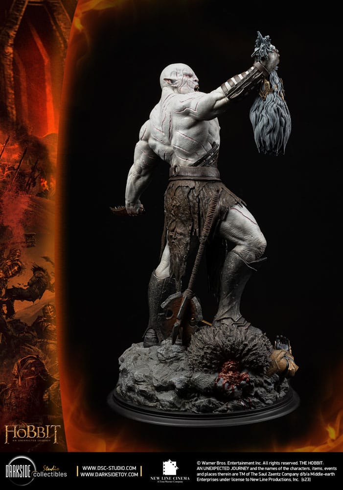 The Hobbit QS Series Statue 1/4 Azog The Defiler John Howe Signature Edition 68 cm