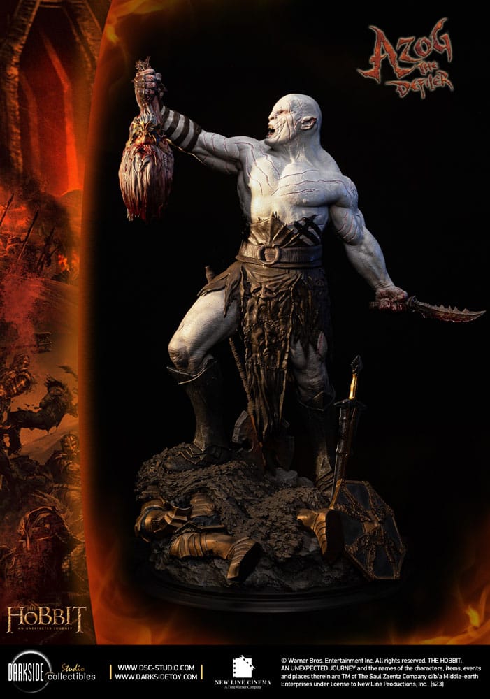 The Hobbit QS Series Statue 1/4 Azog The Defiler John Howe Signature Edition 68 cm